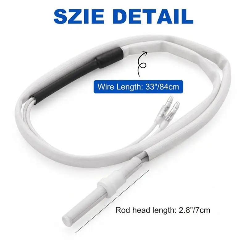 AB66-P-1217 DC12V 80W Igniter Rod 810Mm Long Wire Pellet Grill Heating Accessories Replacement Ignition Parts