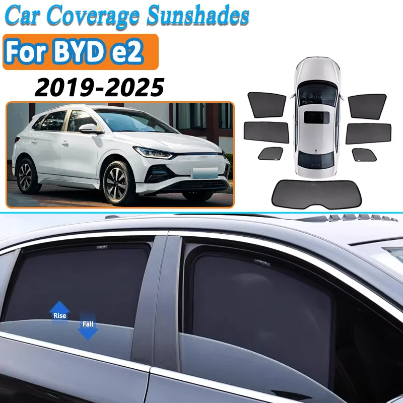 

Car Mesh Shades For BYD e2 hatchback 2019-2025 Window Sunshades Sunscreen Privacy Curtains Sun Visors Mosquitos Auto Accessories