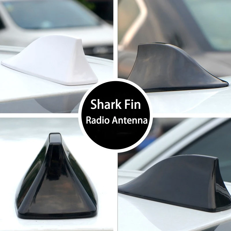 Car Shark Fin Antenna Radio FM Antenna Signal Aerials Replacement Auto Styling Roof Signal Aerial Decoration Radio Shark Fin