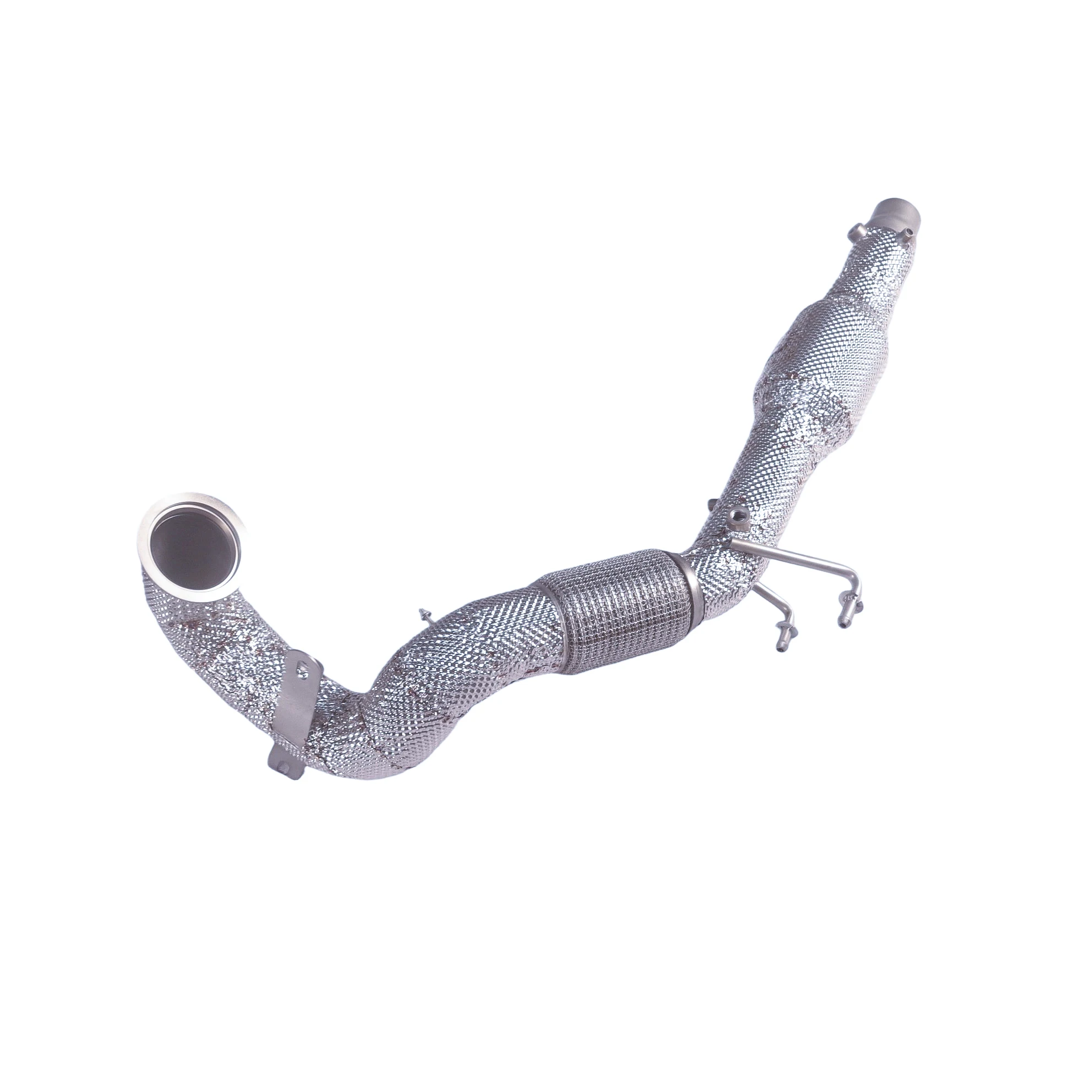 

Suitable for 2019 to 2023 Audi Q3 catted downpipe , 200 cell catalytic pipes . car downpipe is made of 304 stainless steel