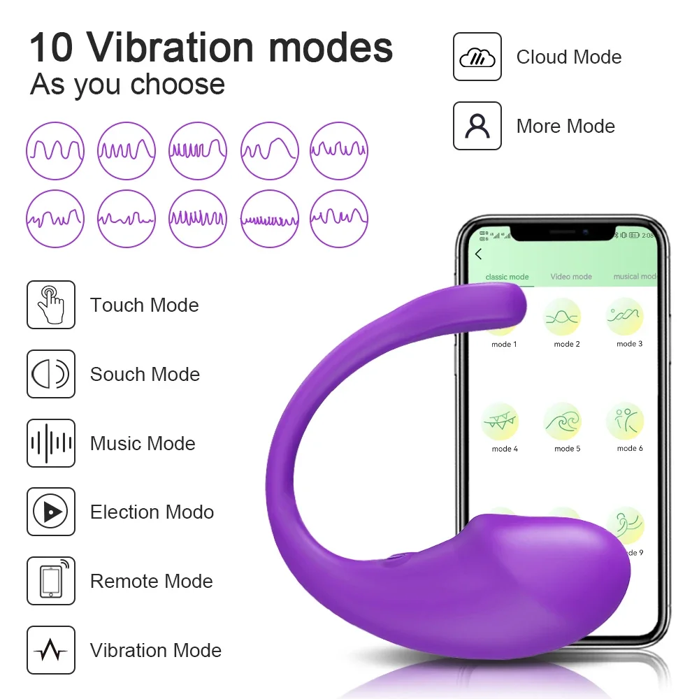 Wireless Bluetooth G Spot Dildo Vibrator for Women APP Remote Control Wear Vibrating Egg Clit Female Vibrating Panties Sex Toys