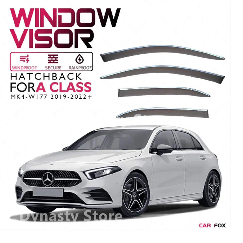 

Car Window Visor Waterproof Protect Sunny Rainy Shelter Auto External Accessory For Mercedes Benz A Class