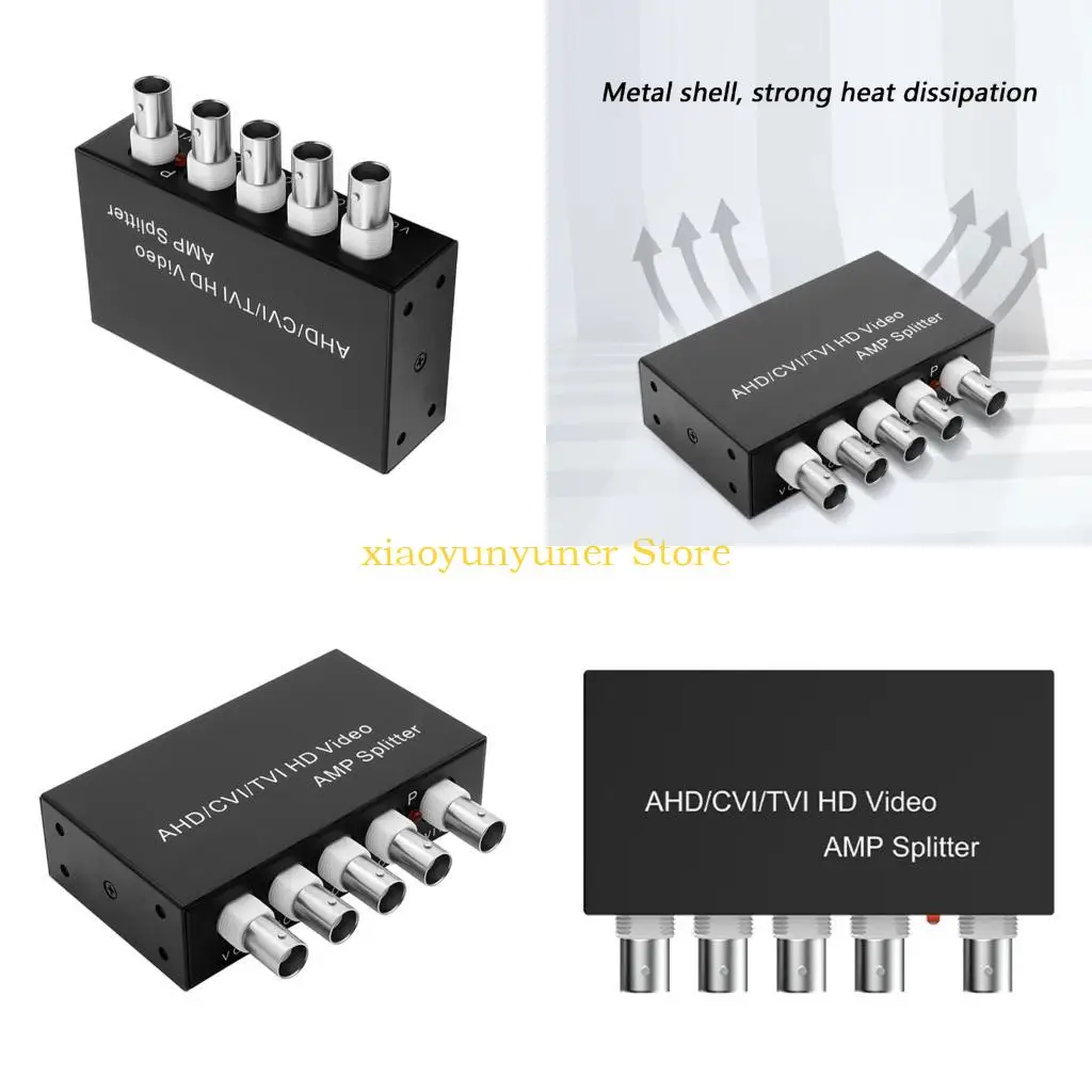 

Корпус видеораспределителя P9JB 1 в 4 выхода 2 Мп 1080P AHD CVI TVI BNC DistMetal