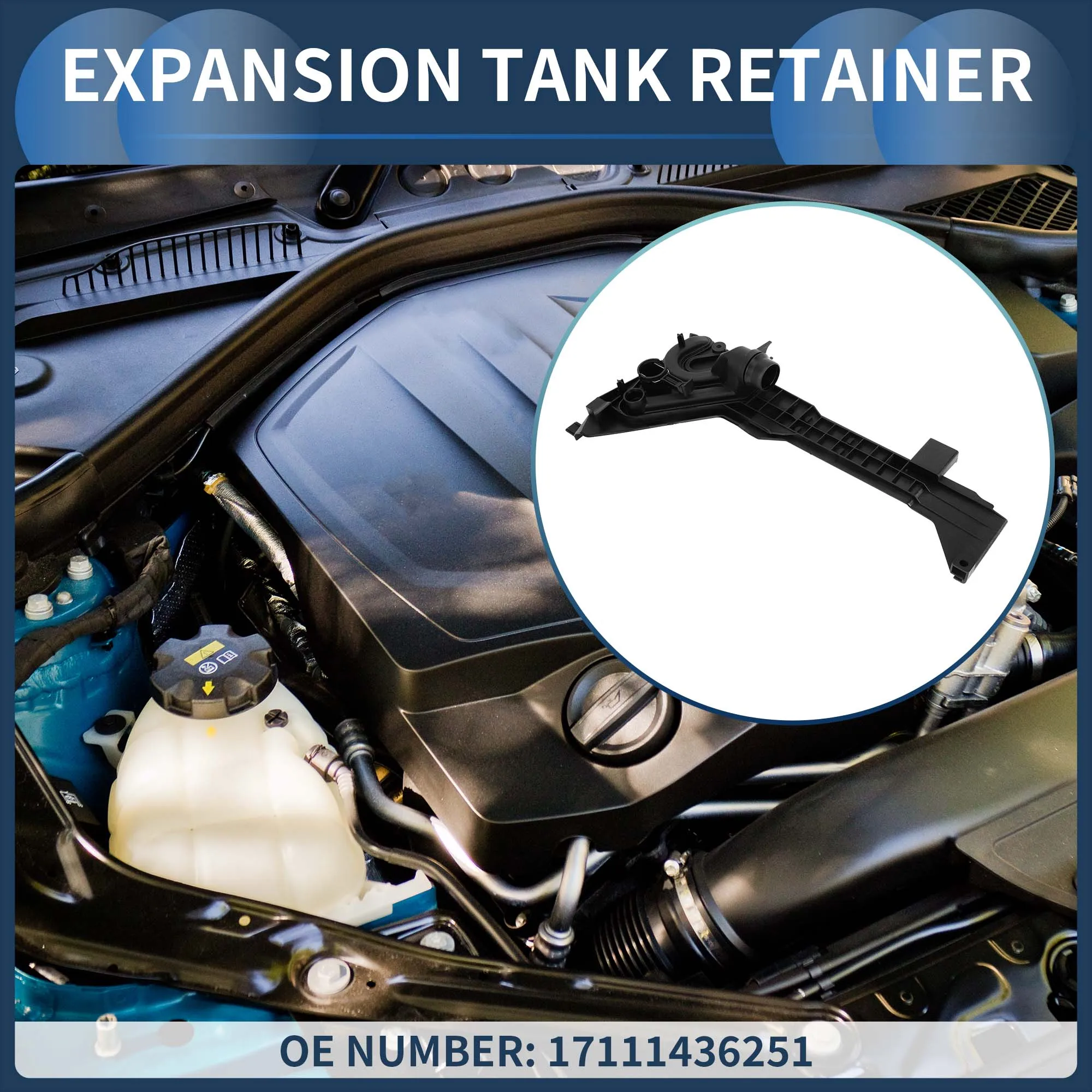 

UXCELL Auto Trans Radiator Coolant Tank Mounting Plate No.17111436251 for BMW Z4 325Ci