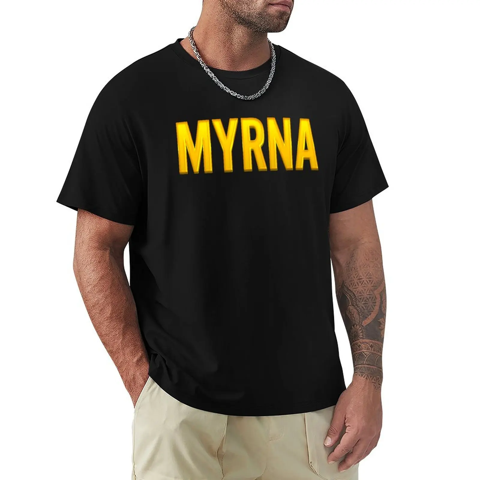 

Myrna Name T-Shirt Construction Work Tee Shirt