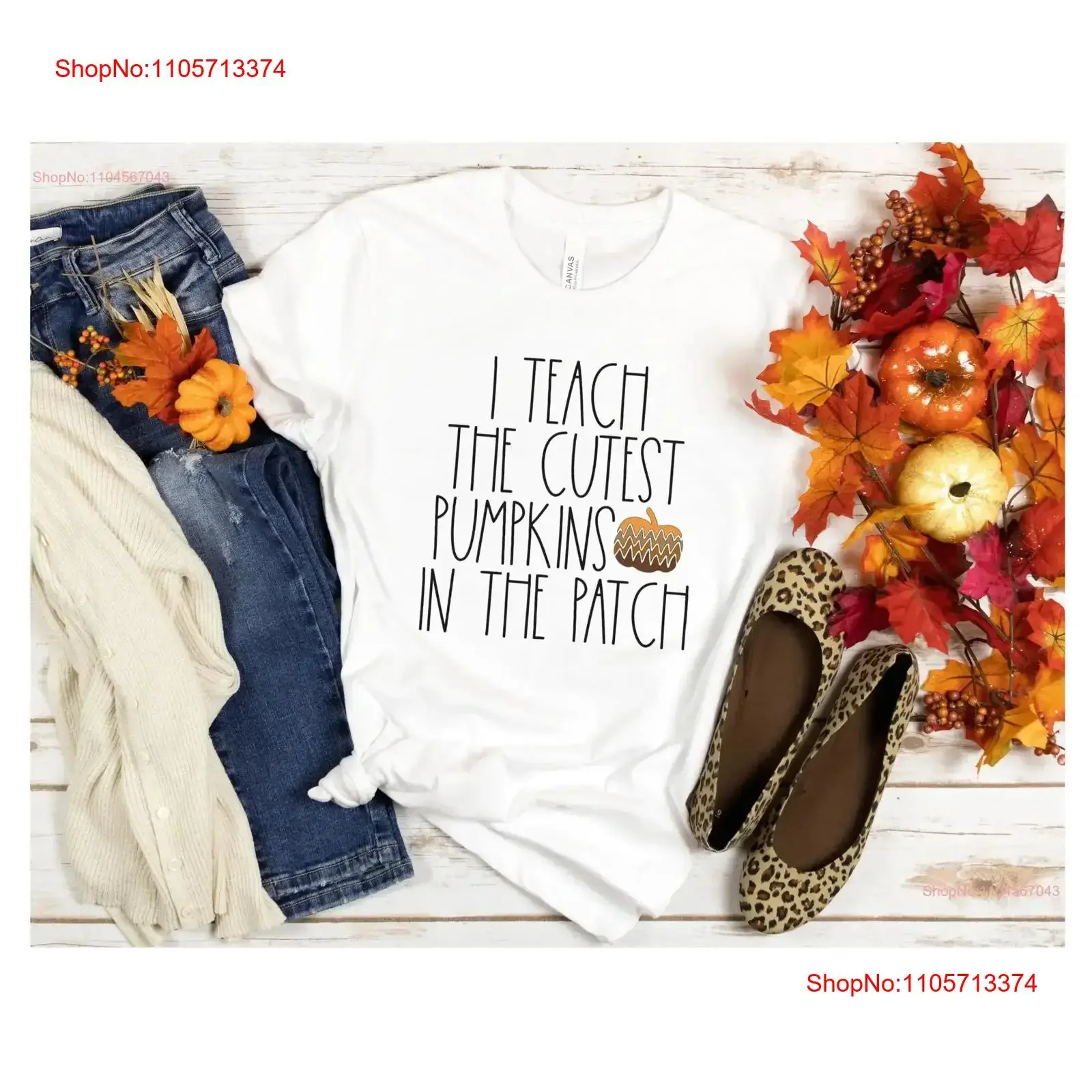 Cute Pumpkin Teacher T Shirt educator fall autumn elementary I teach the cutest pumpkins in patch vintage Washed Breathable