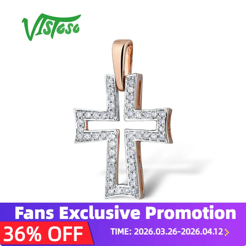 

Женские Подвески VISTOSO из розового золота 14 к 585 пробы с блестящими бриллиантами