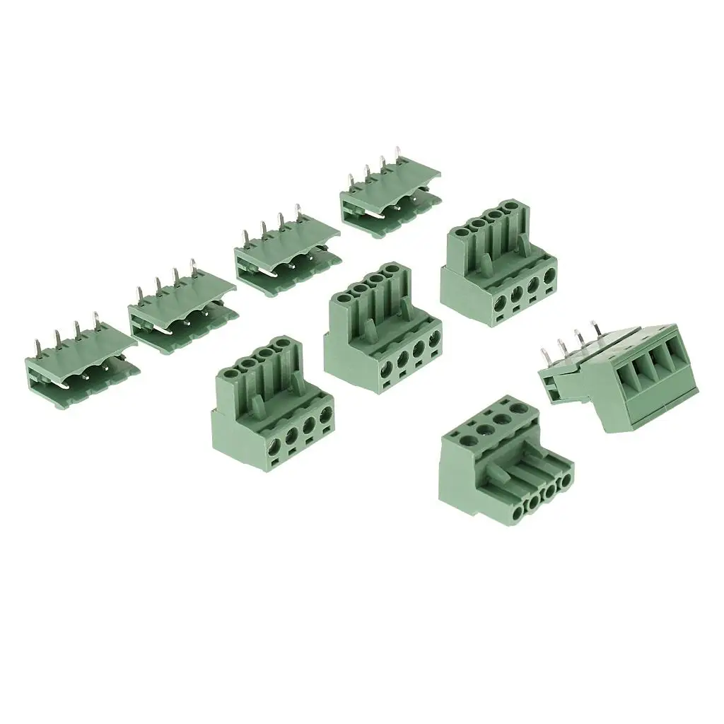 

5 Pieces 2EDG 5.08mm Pitch Screw Terminal Block Connector