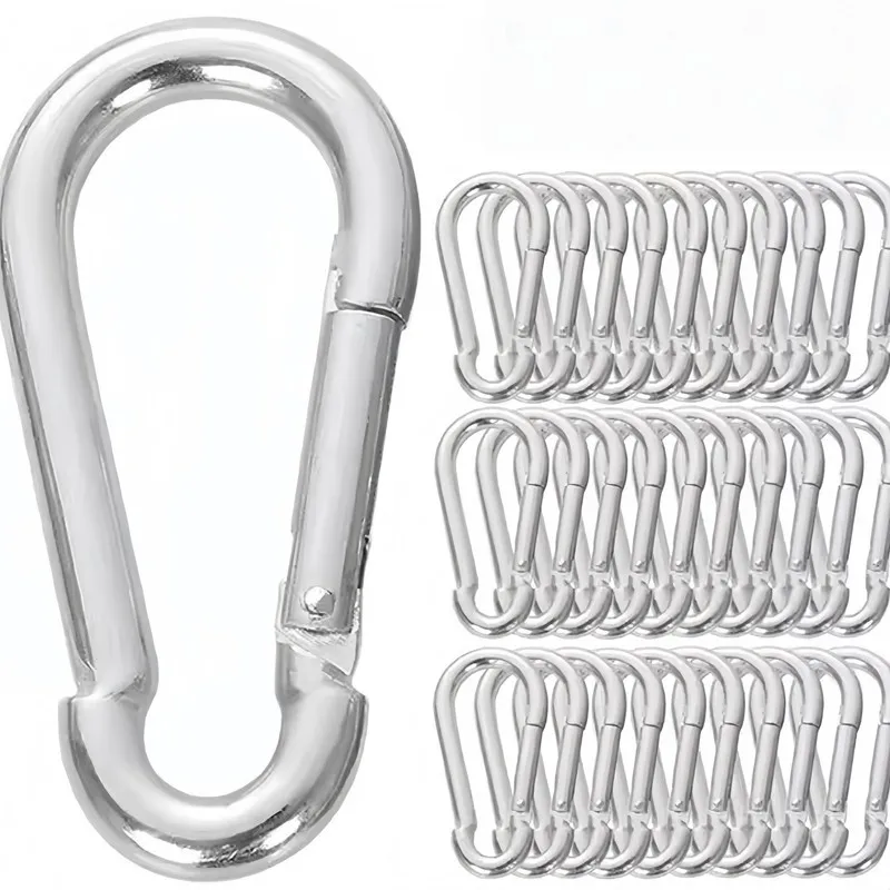 15 pcs M4 Carabiner Clips, Daily Carry Accessories, Sturdy Metal Alloy, Spring Loaded Gate, Multipurpose