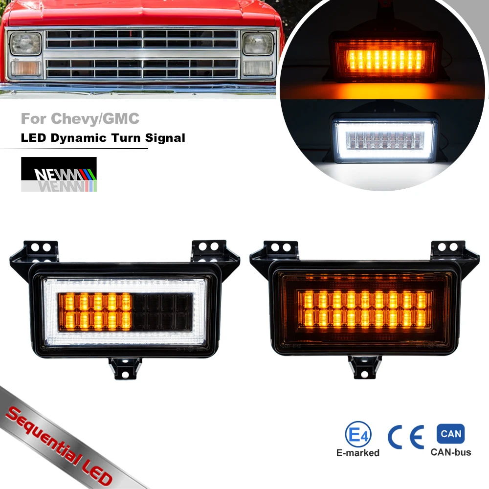 

Для 1983-1988 годов Chevrolet GMC пикап дымчатый переключатель светодиодный маркер указатели поворота поворотники угловые фонари белый парковочный фонарь