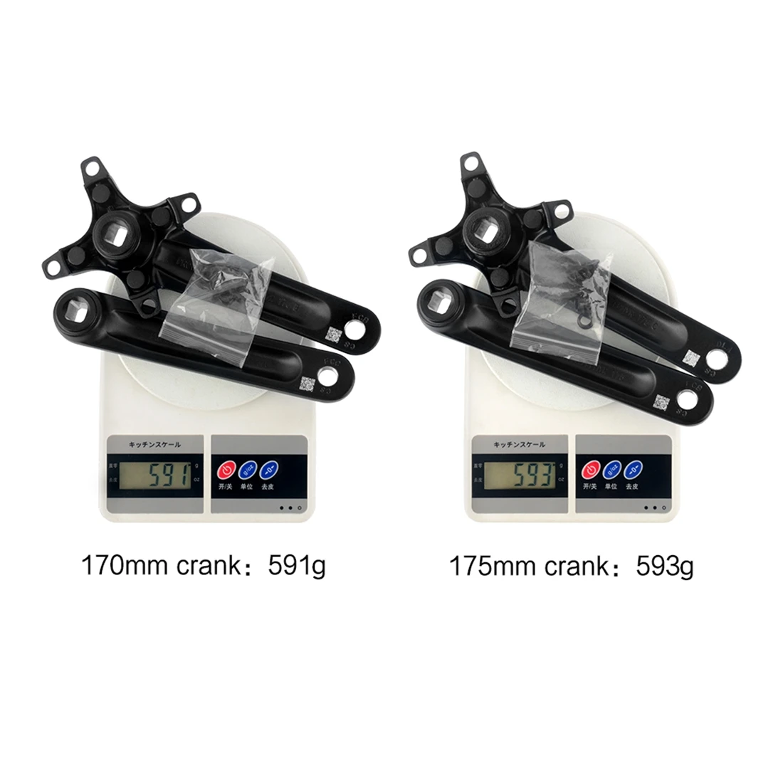 Prowheel Square Hole MTB Kurbel 170 175mm Mountainbike Kurbelarm 104BCD Kettenblatt 8 9 10 11 12 Gang Fahrradteile – Detail 6