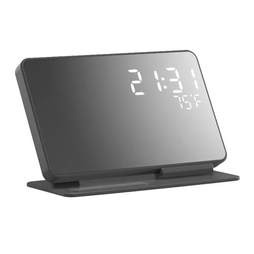 Durable Wireless Charger Stand Button Control Thermometer Dock ABS Wireless Charger for Home