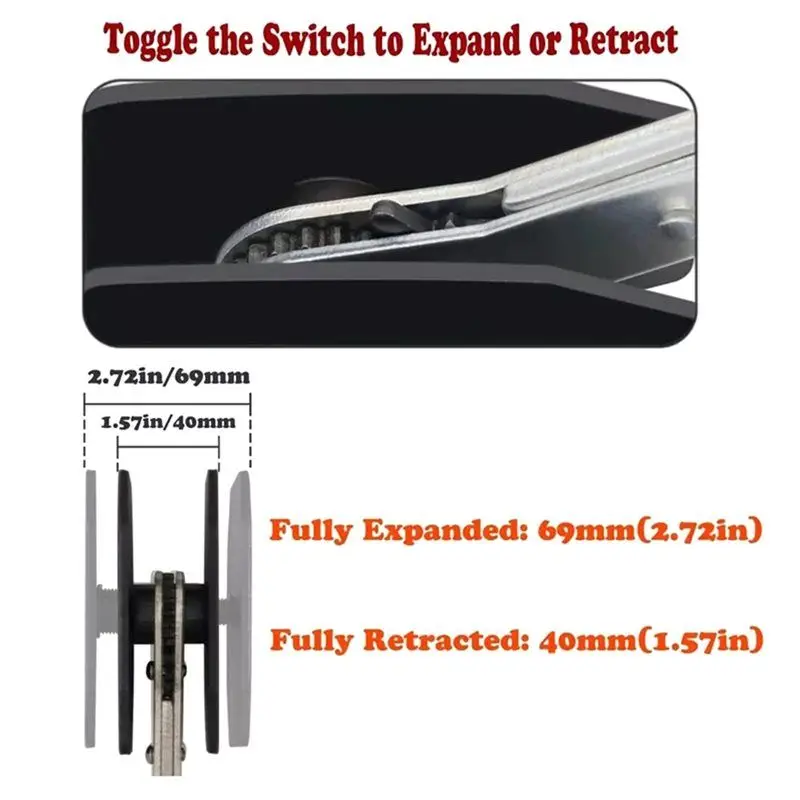 เครื่องมือซ่อมคาลิปเปอร์เบรก ABLN-Car แบบวงล้อ สำหรับแยกลูกสูบเบรก เหล็กกด แยกแบบเดี่ยว คู่ สี่ แยกผ้าเบรก ดิสก์เบรก คาลิปเปอร์