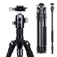 Travel Tripod Travel Tripod for Camera DSLR Aluminum Camera Tripod Stand 33lb Load Capacity 360° Panorama Ball Head Camera Tripo