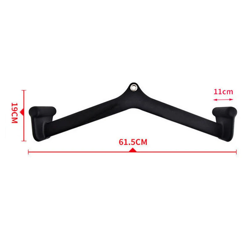 Fitness Rowing T-bar V-bar Home Gym Pulley Cable Machine Attachment Biceps Curl Tricep Lat Pull Down Bar Strength Training Grips