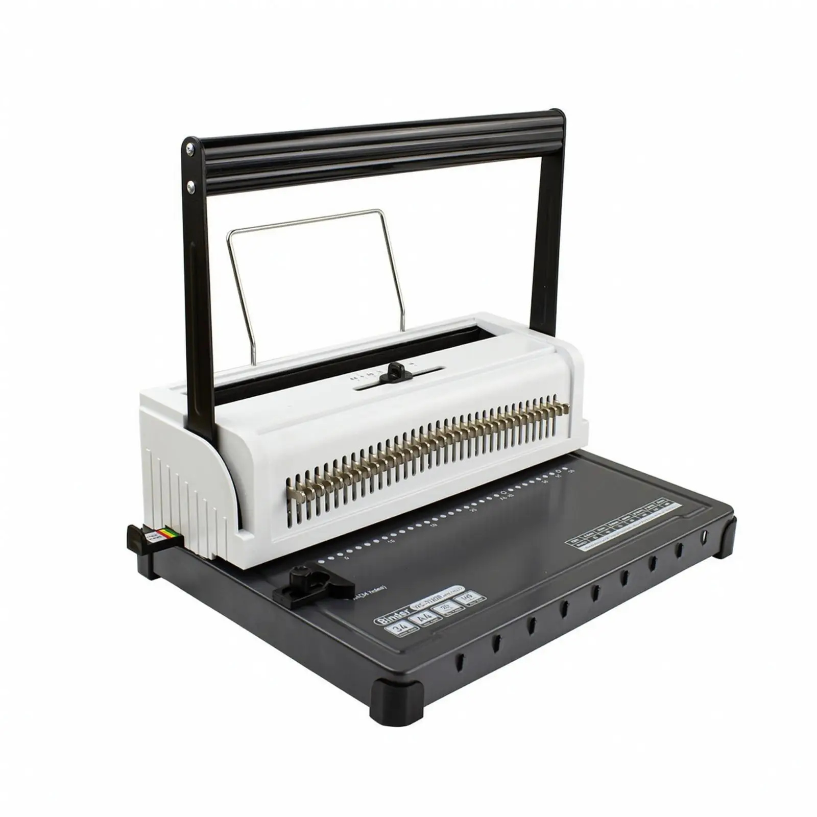 Manual Paper Punching and Binding Machine Adjustable Edge Guide Manual Desk Punch Binder with 34 Punching Holes Easy to Use A4