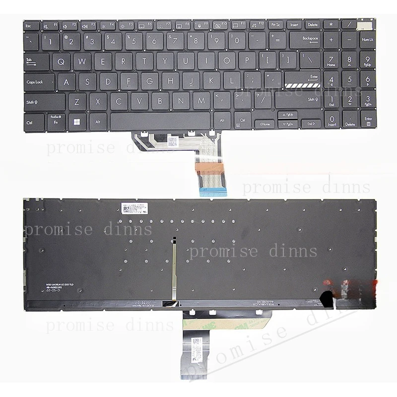 M  New for ASUS M7600 M6500 M6500Q K3500 K3500P X3500 X3500PH Keyboard US Backlit