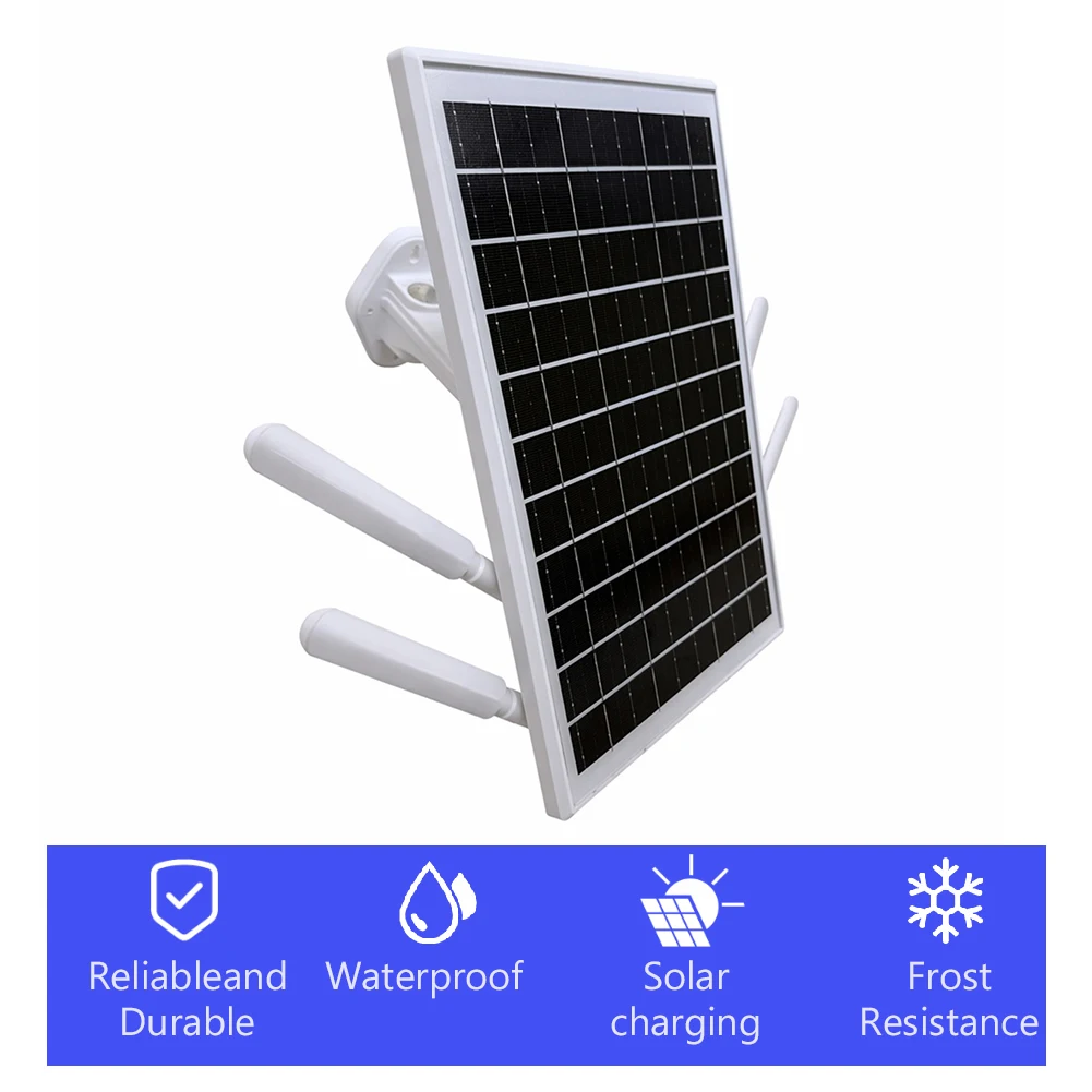 Solar Powered Outdoor Wireless Router 15W 25600mAh 4G LTE Modem Router with SIM Card Slot for Outdoor Camera PC