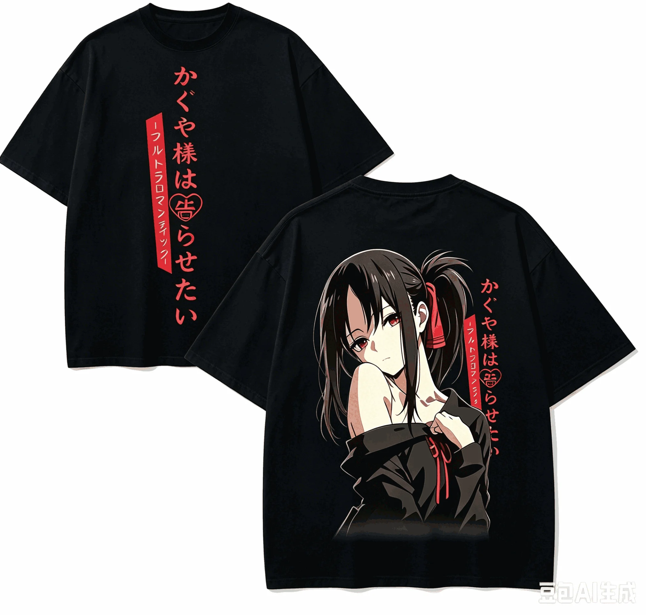 Kaguya-sama Love Is War Anime Lover T-shirt Harajuku Cotton New Model High Street Retro Fashion Oversized Unisex high quality