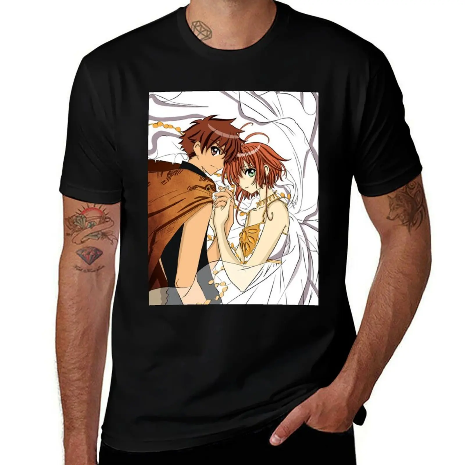 

Syaoran And Sakura T-Shirt Work Style Casual T-Shirt