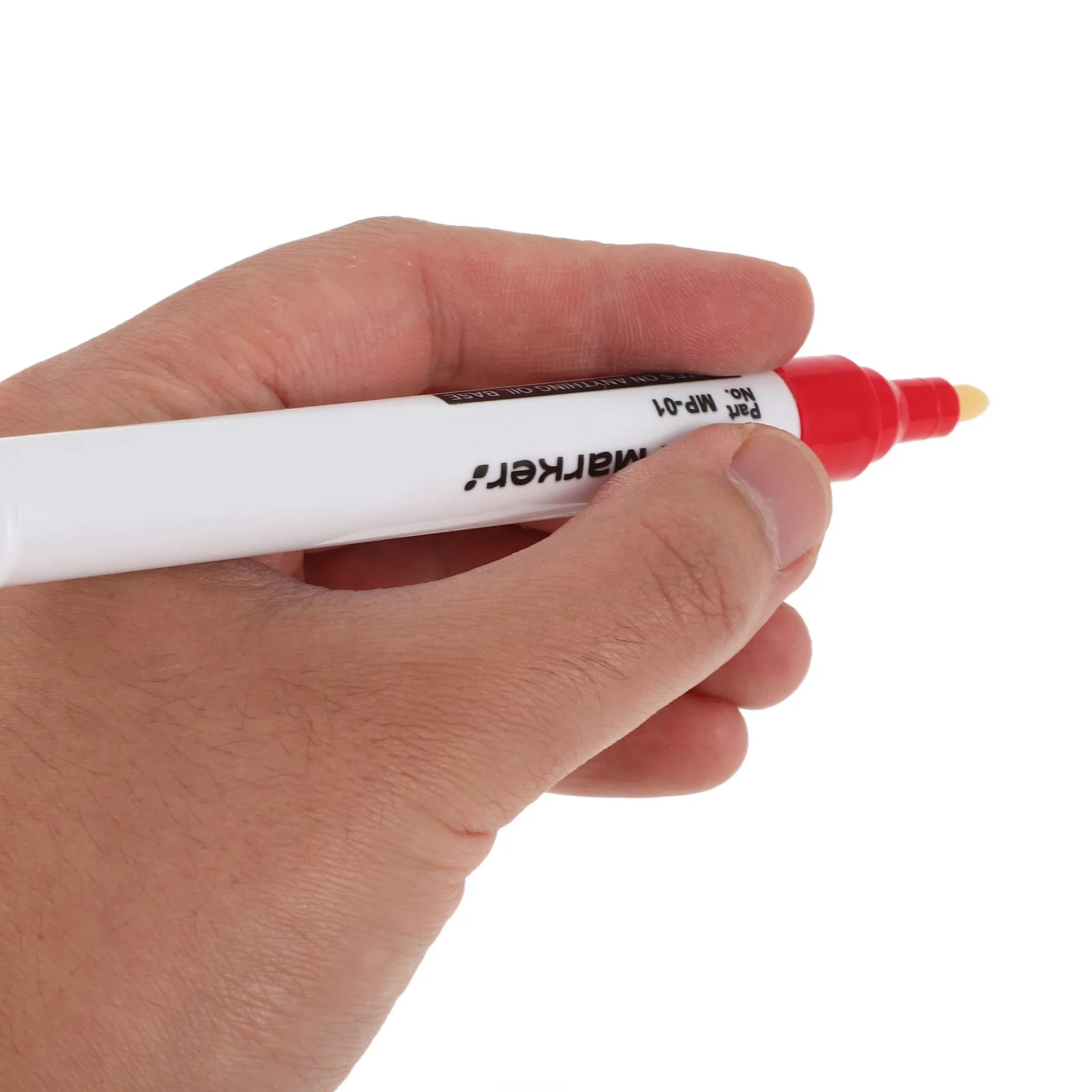 2Pcs Waterproof Oil-Based Monument Paint Pens High Precision Marker Pens for Stone Porcelain Marking Repair Drawing DIY
