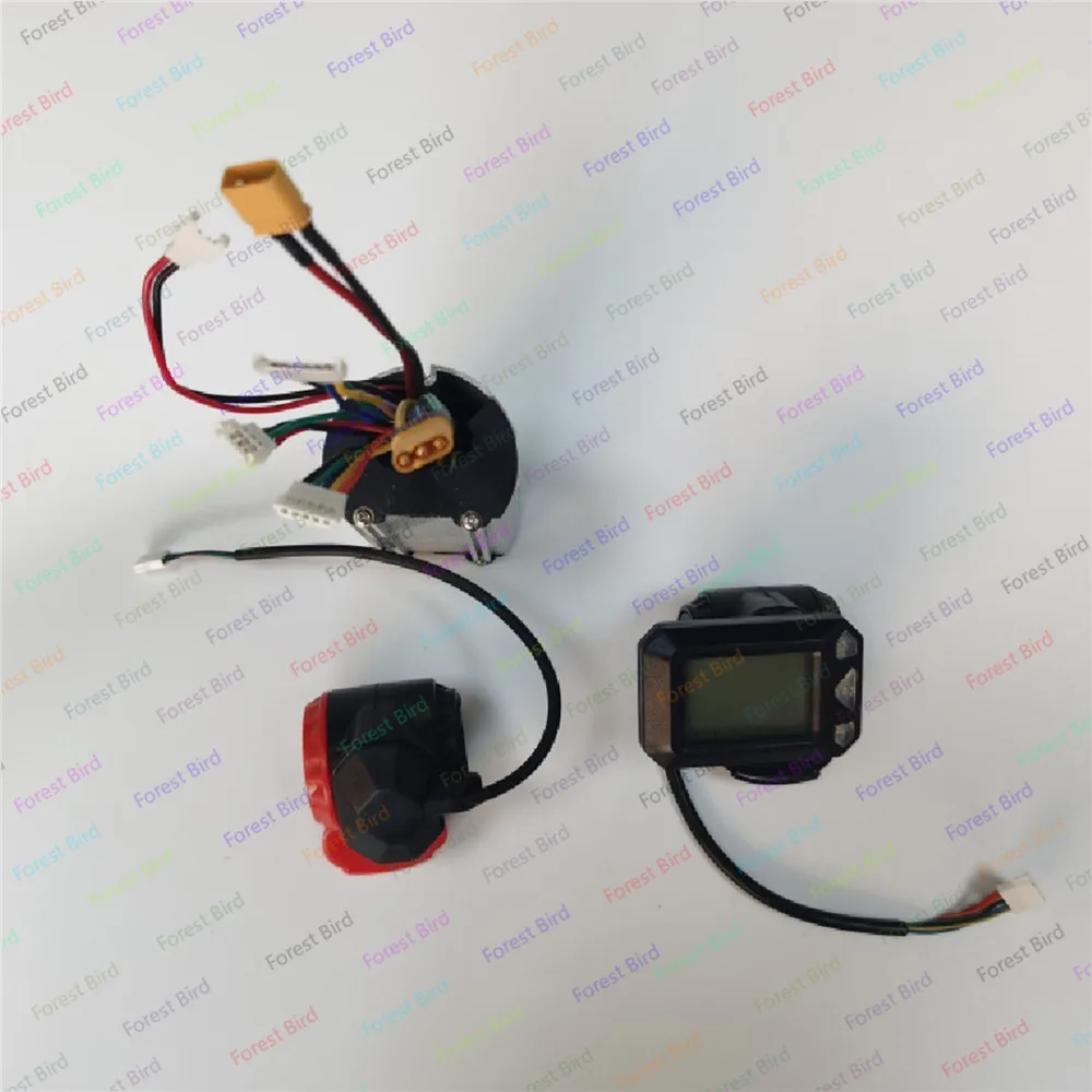 24V /36V Scooter Controller Aluminum Brushless Motor Controller Carbon Fiber Scooter LCD Display Brake Accelerator Throttle