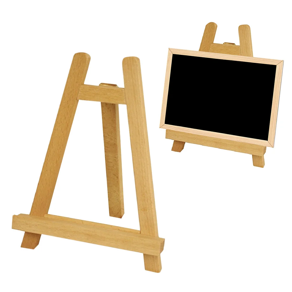 Mini Wood Artist Easel Tripod Display Stand Portable Tabletop Holder for Paintings Photos Artwork Wood Easel Stand