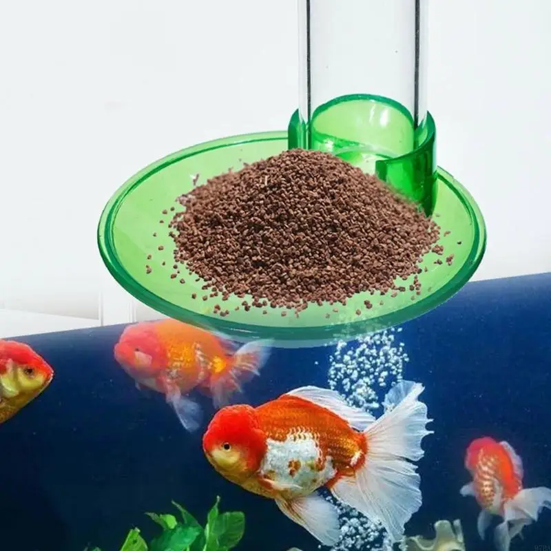 

97BA Shrimp Feeding Tube and Feeding Dish Deep Bowl Fit for Shrimp Fish 6 Size High Transparent Acylic Tube with Clip