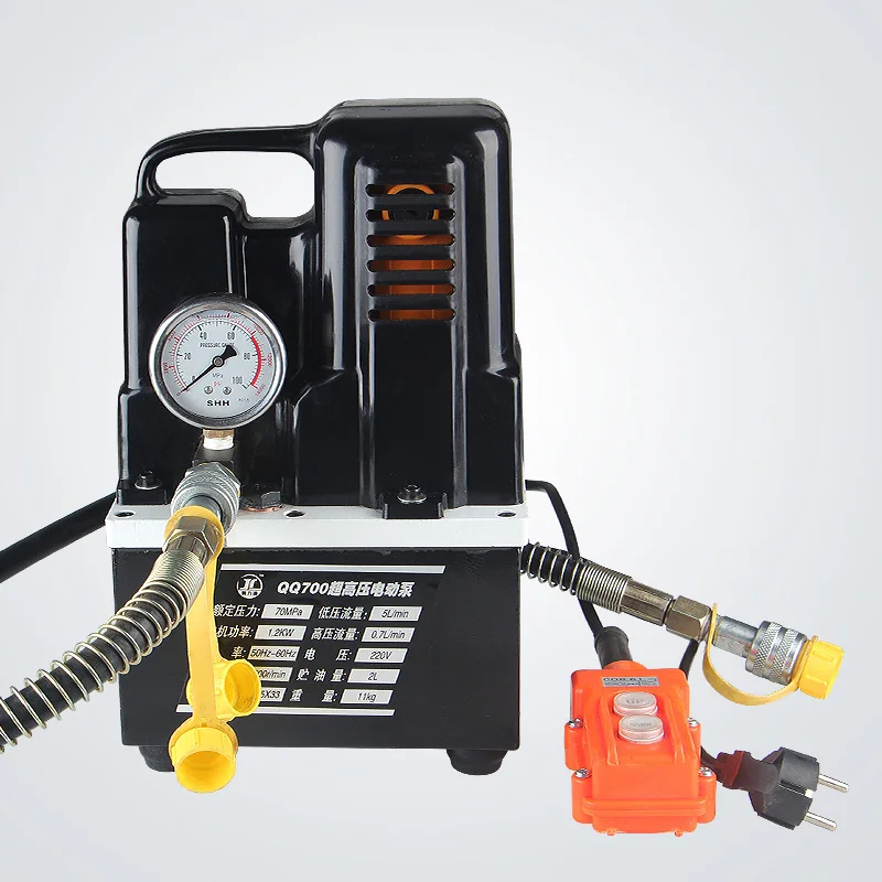 

220V Electric Hydraulic Pump Pressure Electric Pump Ultra-Small Portable Electric Oil Pump 70Mpa QQ-700