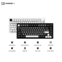Akko MonsGeek M1 V5 Mechanical Keyboard Rapid Disassemble 75% Gasket Mount RGB 5 Pins Hot-swappable Aluminum Customized Keybaord