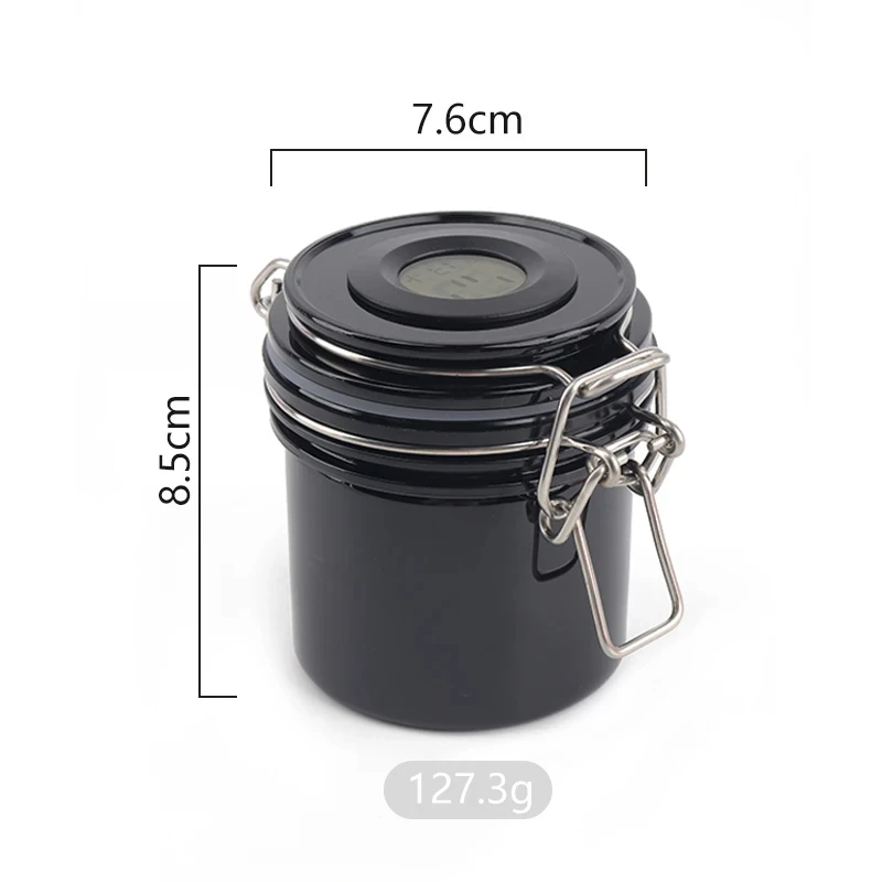 Eyelash Extension Glue Storage Tank With Temperature and Hygrometer Activated Carbon Seal Leak-proof Jar Container Makeup Tool