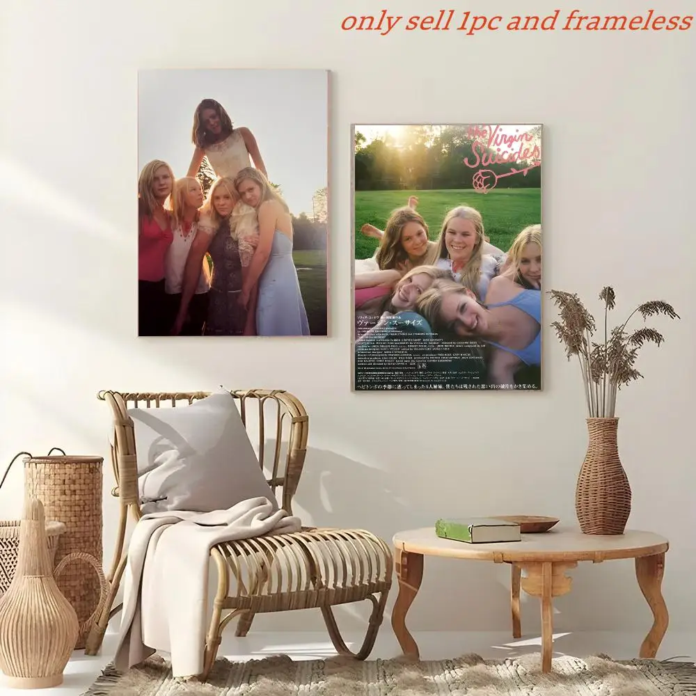 The V-Virgin Suicides Horror Movies Poster Poster Painting And Print Wall Art Picture For Home Room Decor Gifts