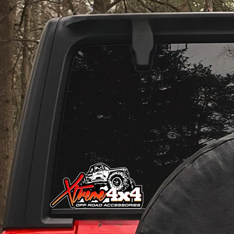 1pc 4x4 Off-Road 4WD Design Vinyl Sticker, Waterproof Sunproof Durable Decal for SUV Truck Decor