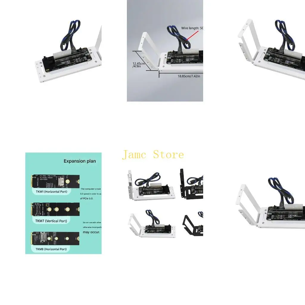 LX0B وحدة معالجة الرسومات GPU Dock بطاقة رسومات الفيديو الخارجية M.2 SFF8611 إلى PCIE PCIe 5.0 Speed Notebook Laptop #1