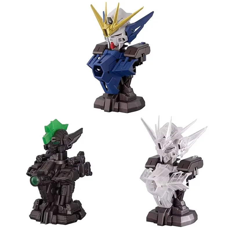 

Bandai 3PCS Gashapon MS MECHANICAL BUST 08 WING GUNDAM ZERO EW Anime Toys For Kids Action Figure Gifts Collectible Model