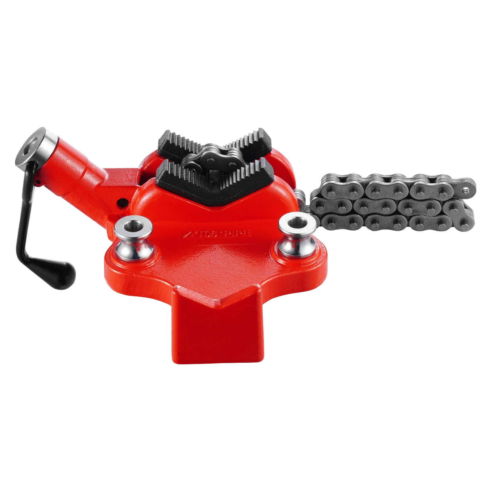 SucceBuy Heavy-Duty Pipe Chain Vise Industrial-Grade Pipe Clamping for Plumbing Automotive Repairs Metalworking Cast Iron Base