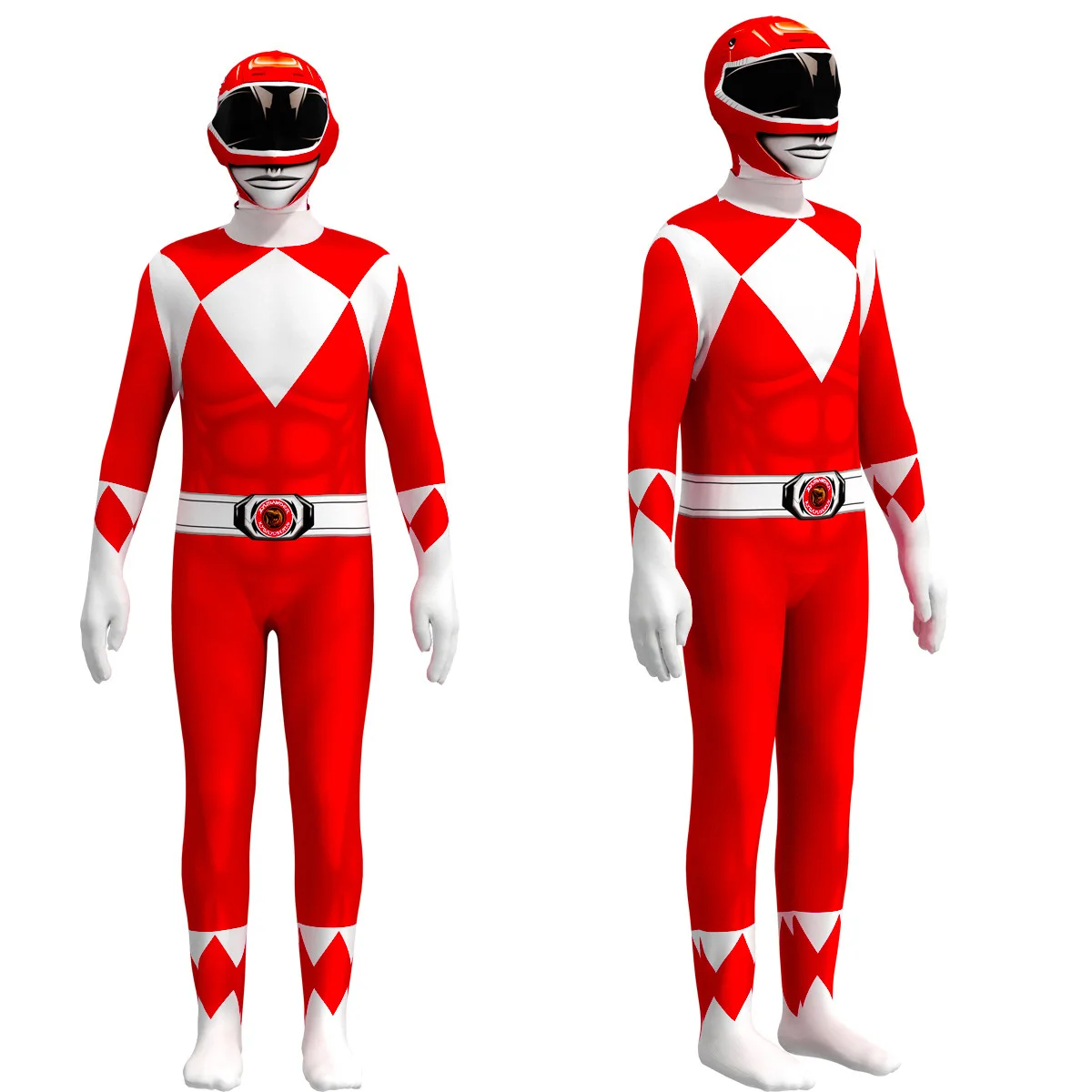 Power Samurai Sentai Shinkenger Rangers Costume Adult Kids Superhero Cosplay Halloween Birthday Party tuta Zentai Suit