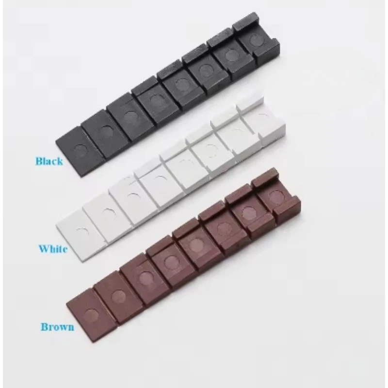50Pcs Plastic Sectional Wobble Wedges Shims Leveling Pad For Funiture