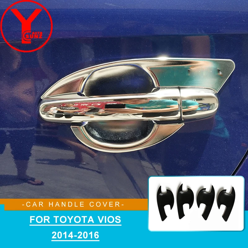 

Door Handle Bowl Cover Car Side Hand Protector Sticker For Toyota Vios Sedan 2014 2015 2016 Car Parts Accessories YCSUNZ