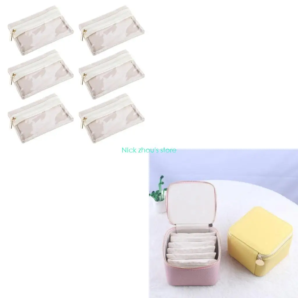 

E15E Элегантный карман для хранения ювелирных изделий водонепроницаемый мешочек для ювелирных изделий для сережек и колец