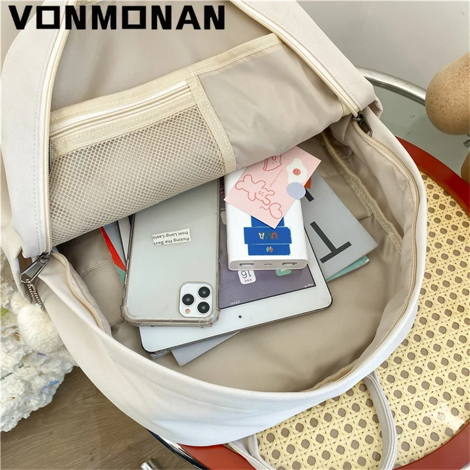 Multifunction Double Zipper Women Backpack Teenager Girls Laptop Rucksack Student Shoulder Bag 2024 Korean Style School Book Bag