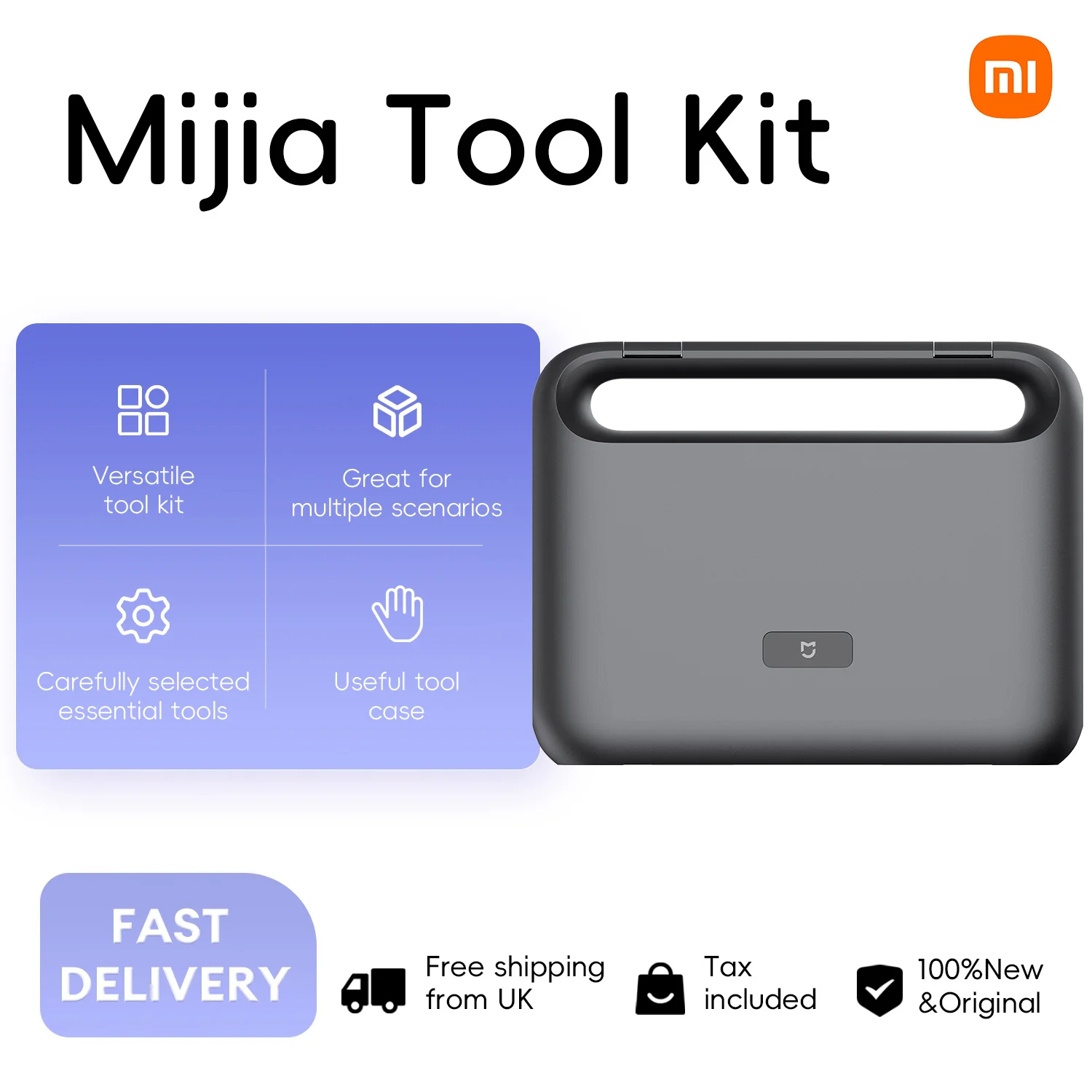 Xiaomi Mijia Tool Kit, Portable Electric Tool+Manual Tool One Box for All Your Home Improvement Needs Minimalist Exterior Design