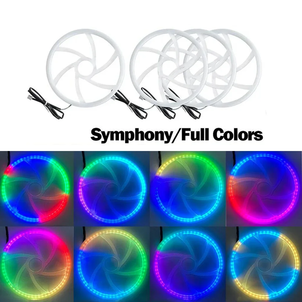 

5.9inch Symphony RGB Car Ambient Horn Light LED Audio Hood 64 colors Interior Decoration Atmospere Lamps APP Control Accessories