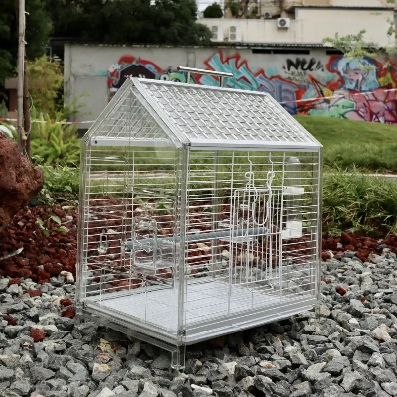 Bird cage transparent splash proof