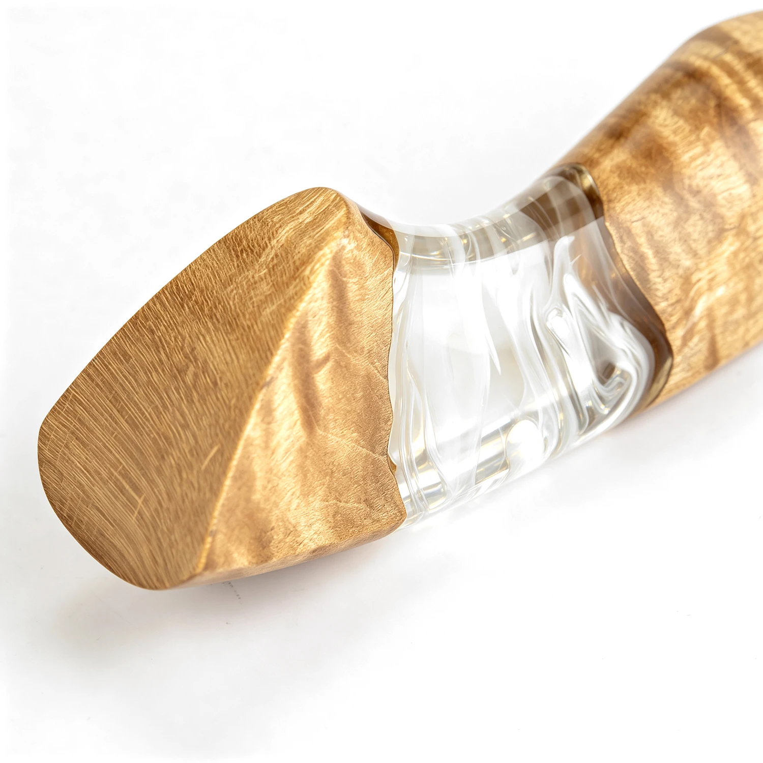 XITUO DIY Customized Replacement Handle Handmade Kitchen Knives Handle Solid Wood&Transparent Resin Handle Material Accessories view 3