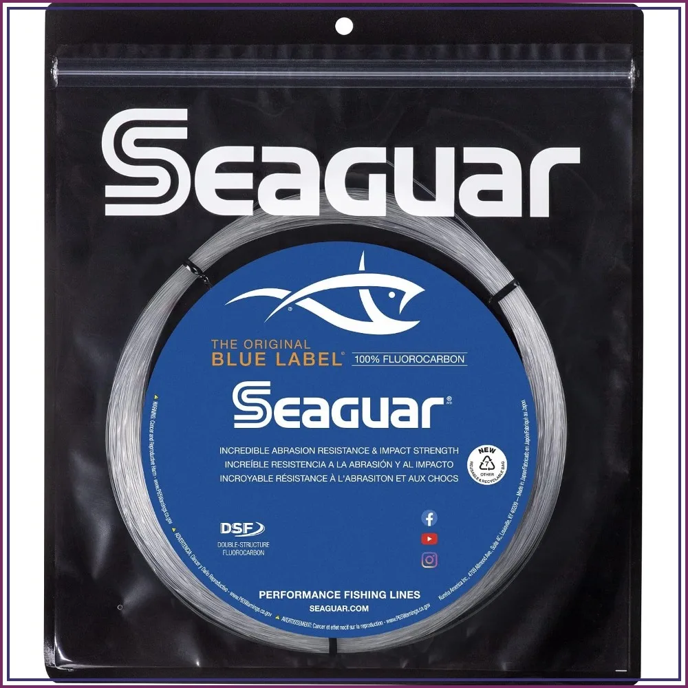 

Saltwater Fishing Leader Line, 100% Fluorocarbon, Heavy-Duty for Tuna, Marlin, Halibut