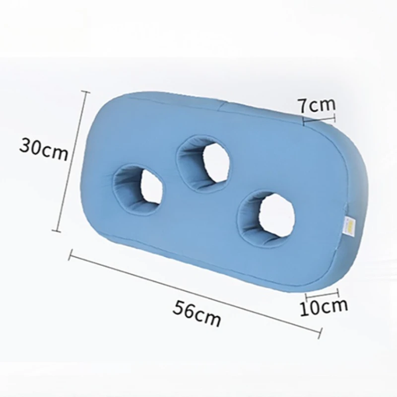 Elderly Three Hole Stress Relieving Ear Pillow Side Sleeping Pressure Ulcer Prevention Pure Cotton With Holes Cervical Pillow