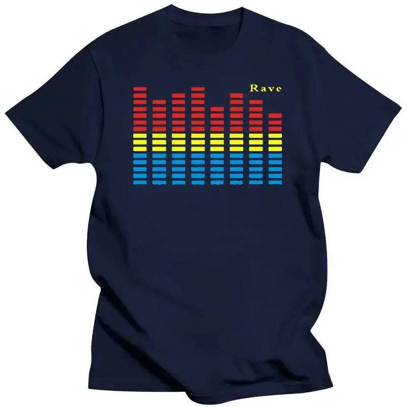 Mens Clothing Sale Of The T Shirt Factory Sound Activated LED Flashing Light Up And Down The Equalizer T-Shirt Men'S T-Shirt