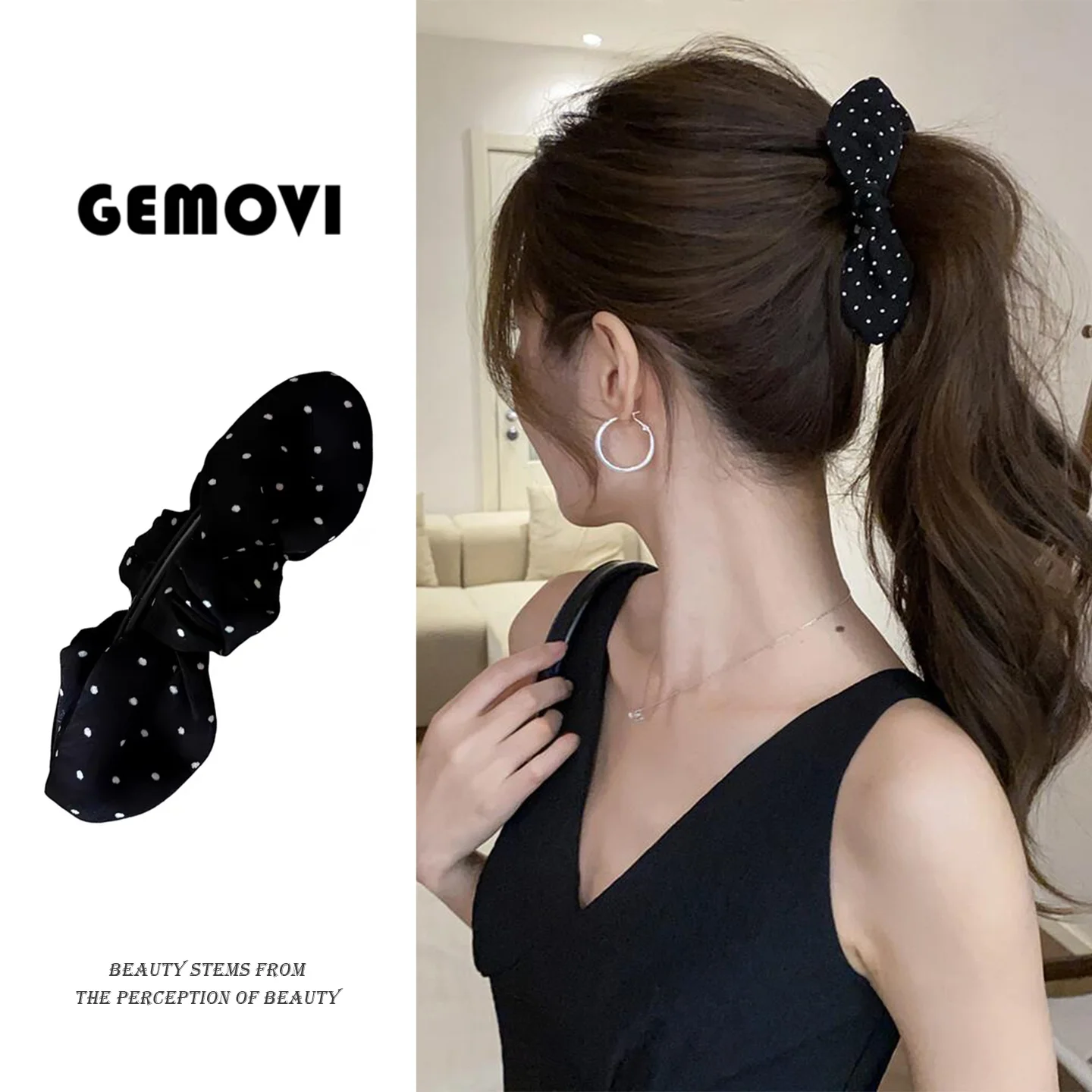 presilha-de-cabelo-feminina-elegante-preta-com-bolinhas-e-laco-borboleta-presilha-vertical-tipo-banana-para-meio-coque-ou-ra