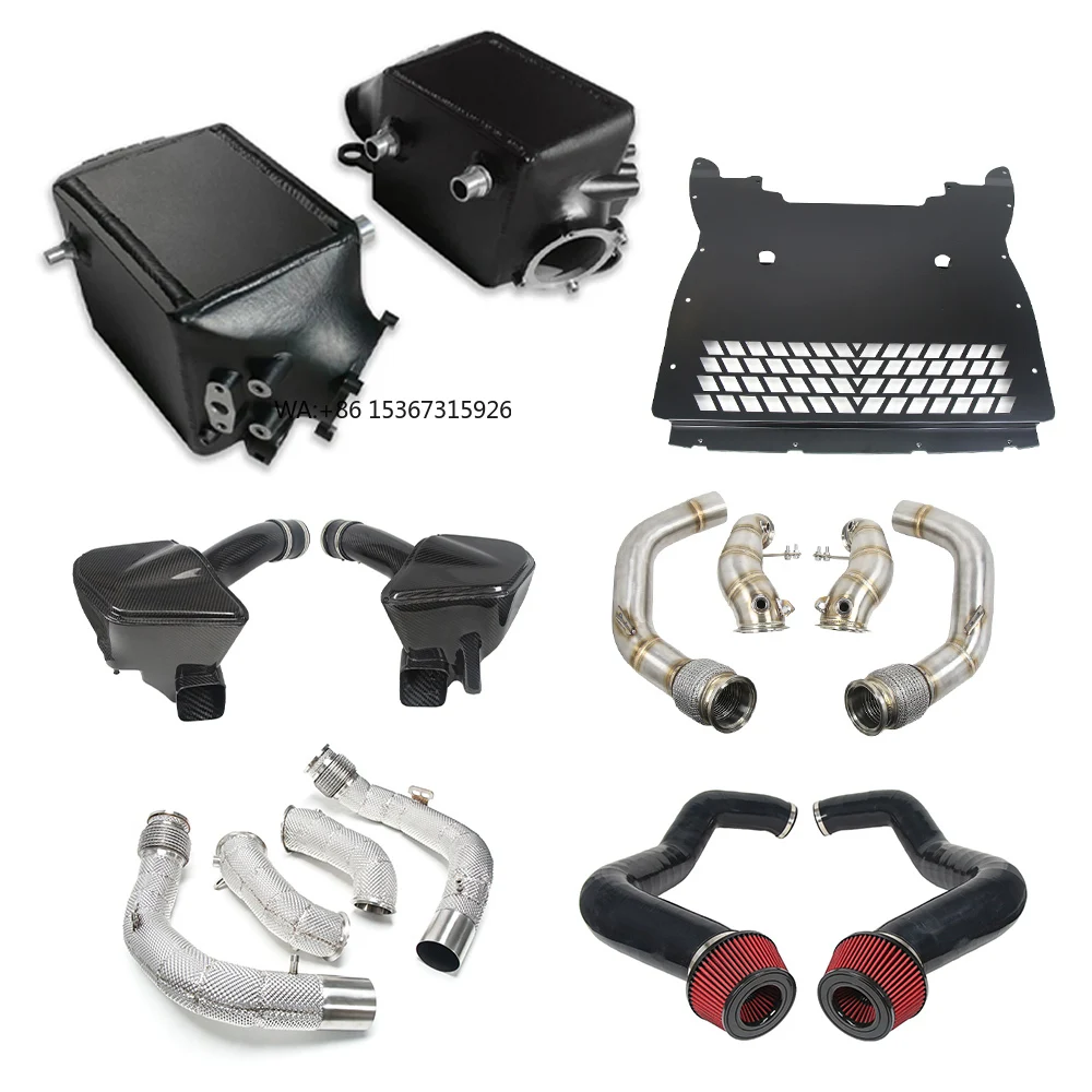 

F90 G90 M5 F92 M8 S63 4.4T Downpipe Exhaust Front Mount Cold air Intake System Oil Cooler Skid Plate Intercooler